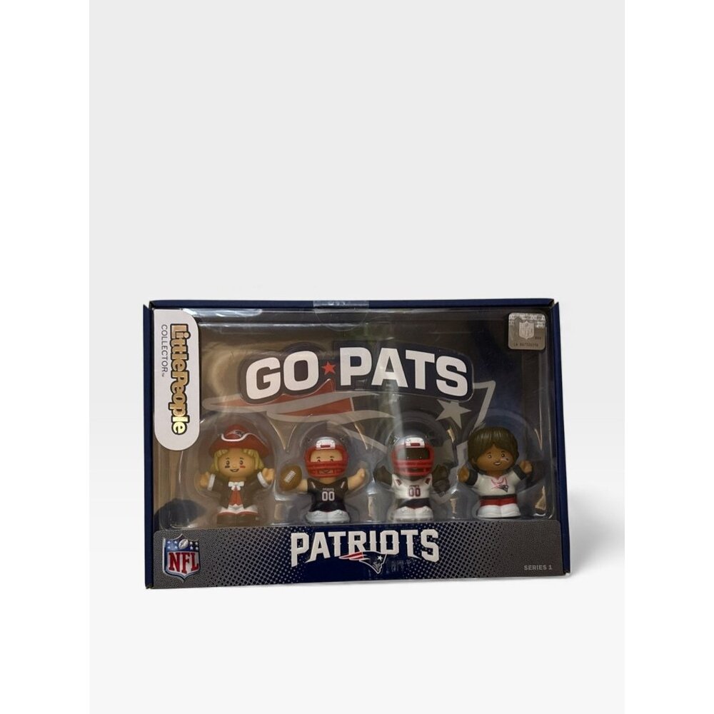 New England Patriots Little Collector People Fisher Price NFL Set 4 Football New